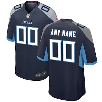 mens nike navy tennessee titans custom jersey